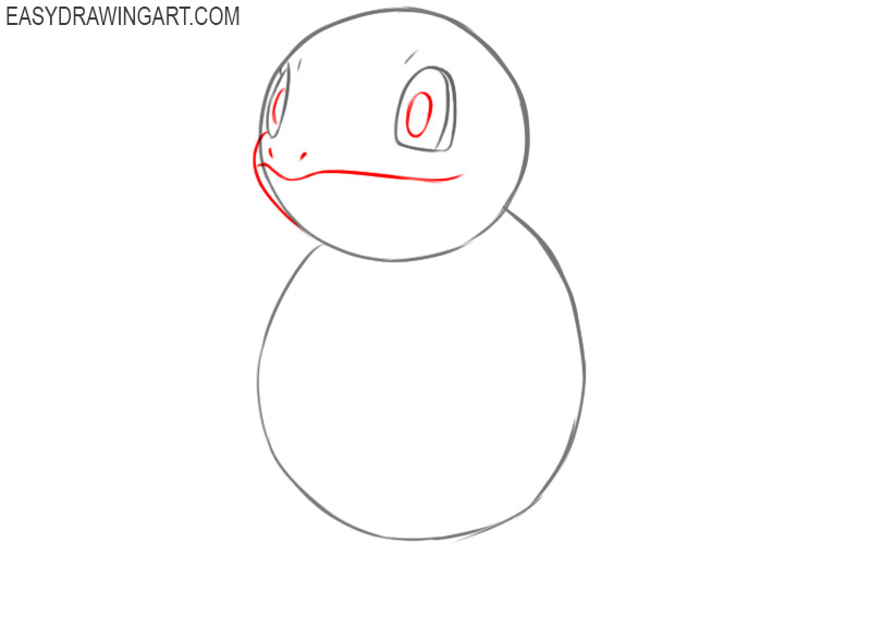 How to draw Squirtle Pokemon step by step