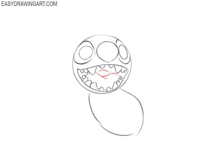 how to draw stitch step by step