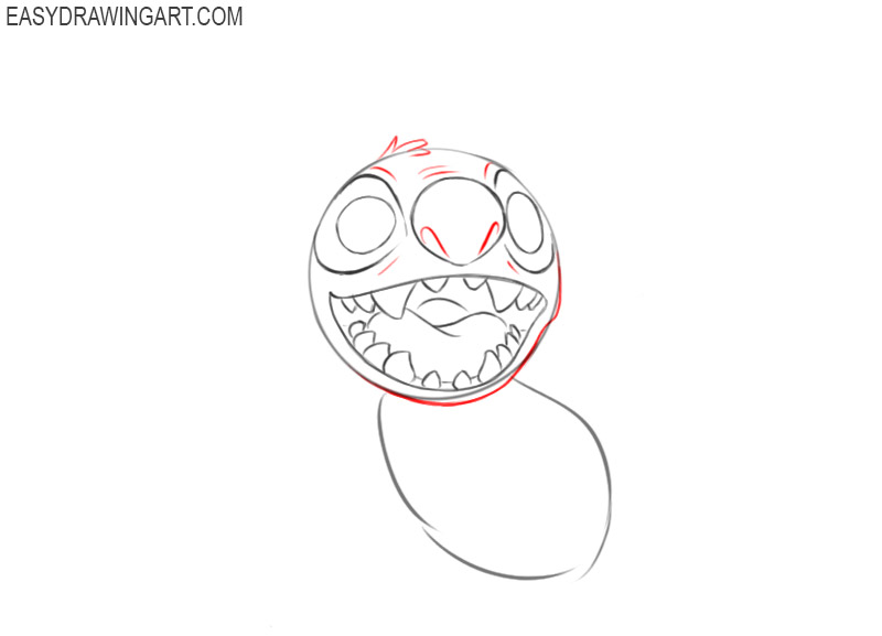 how to draw stitch easy and cute