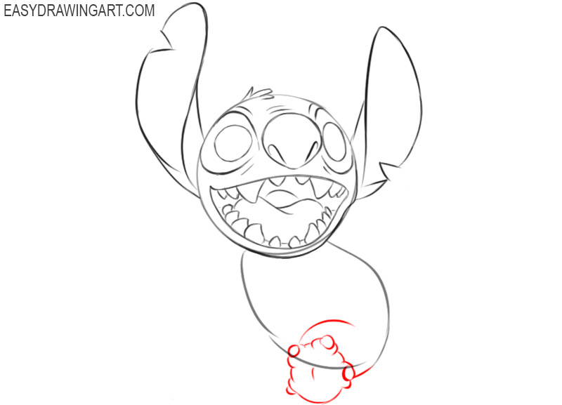 how to draw stitch basic