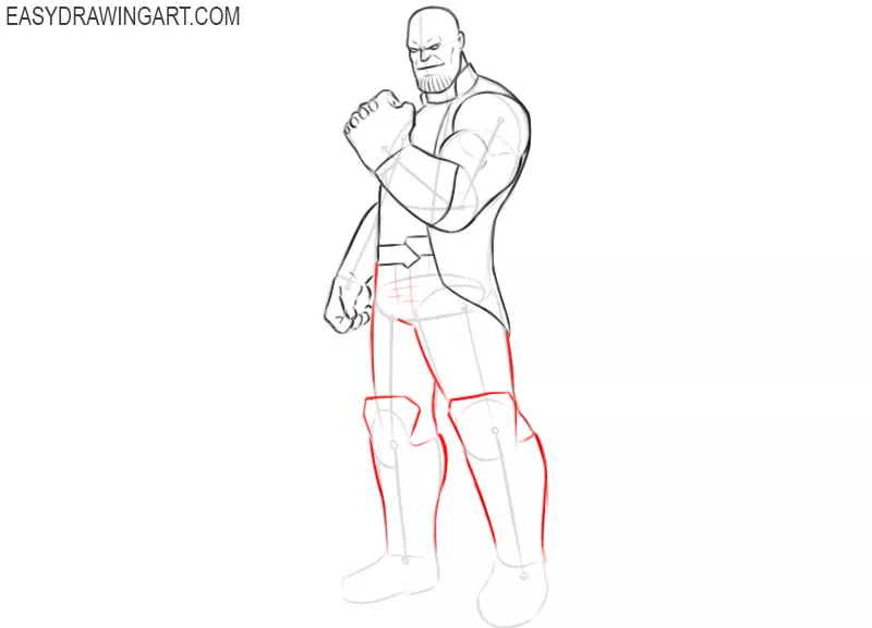 how to draw thanos comic
