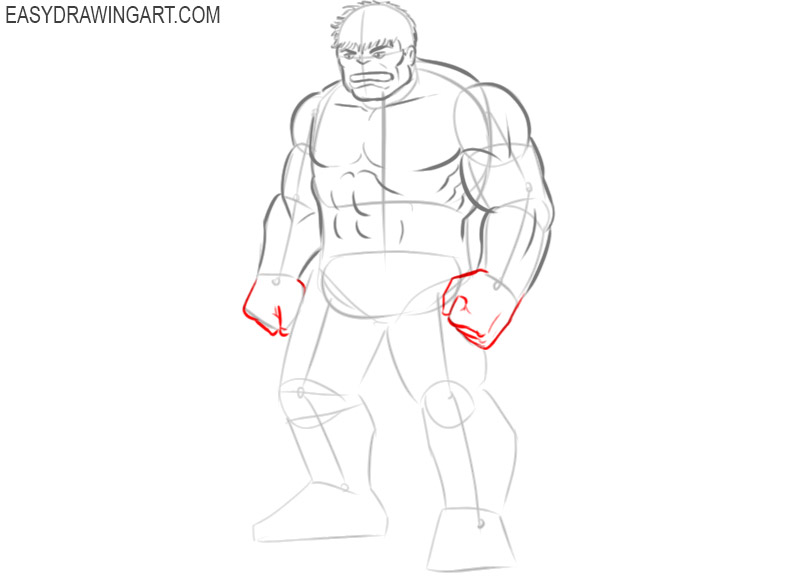 hulk drawing cartoon