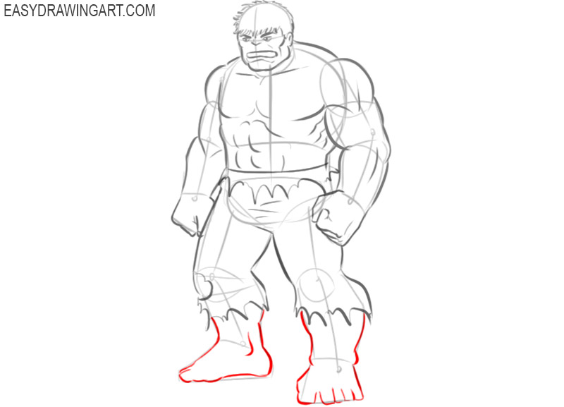 hulk drawing tutorial