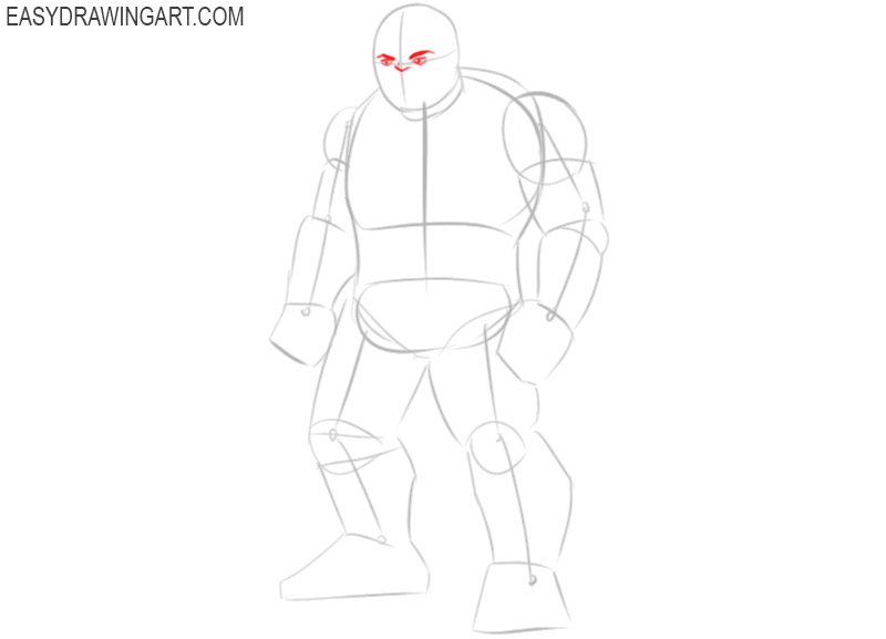 how to draw hulk cute