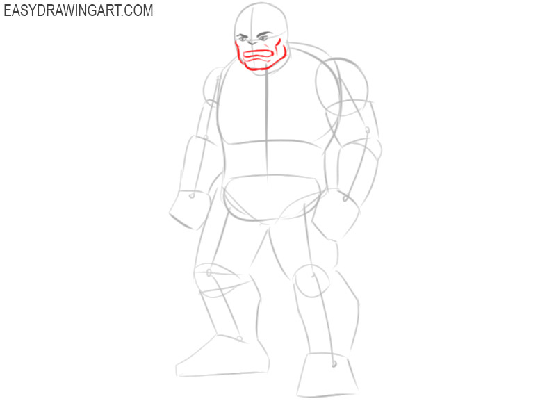 how to draw hulk very easy
