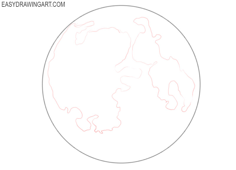 How to draw the Moon step by step