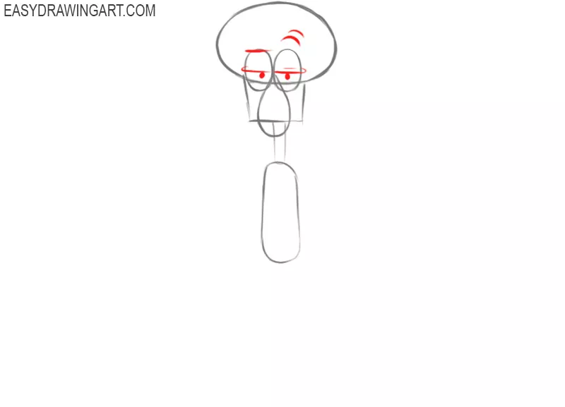 how to draw the squidward painting