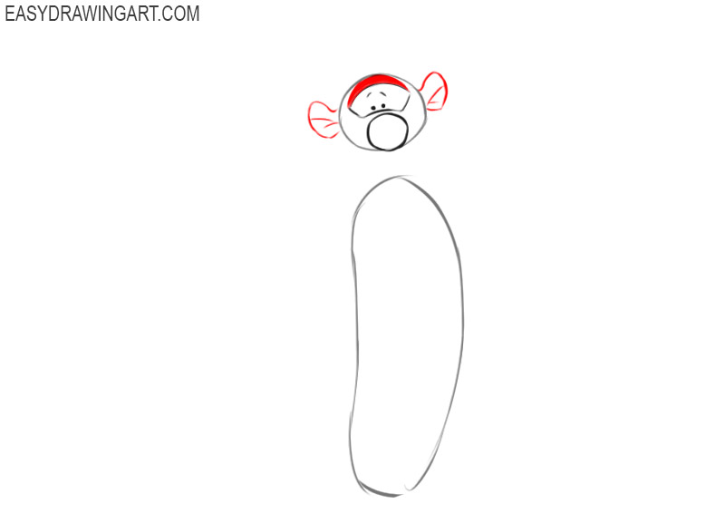 how to draw tigger easy step by step