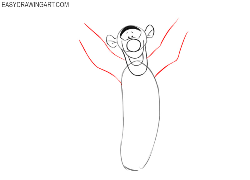 how to draw tigger winnie the pooh