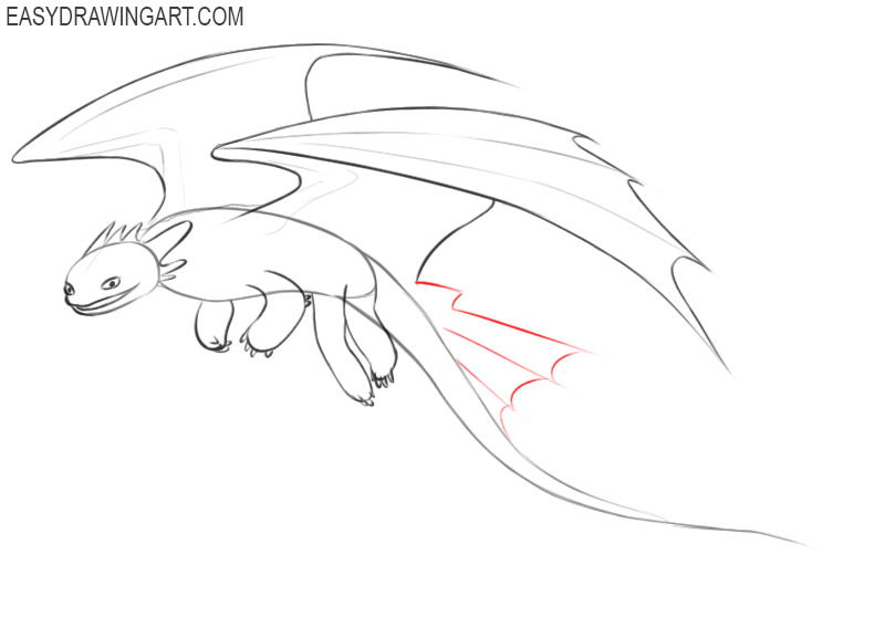 How to Draw Toothless Easy Drawing Art