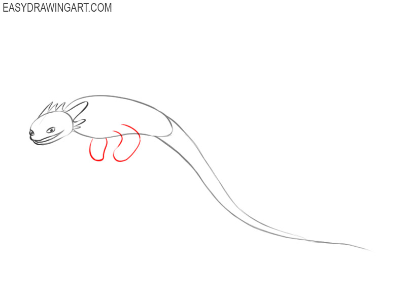 how to draw toothless cartoon