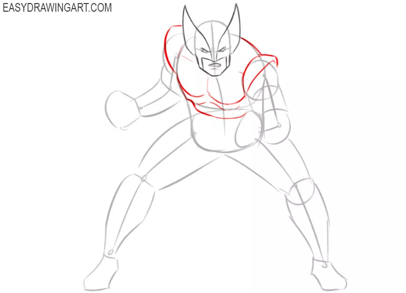 How to Draw Wolverine from Marvel Comics Step by Step Drawing Lesson  Page  2 of 2  How to Draw Step by Step Drawing Tutorials