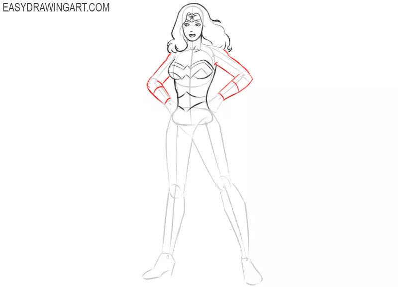 how to draw wonder woman draw it too