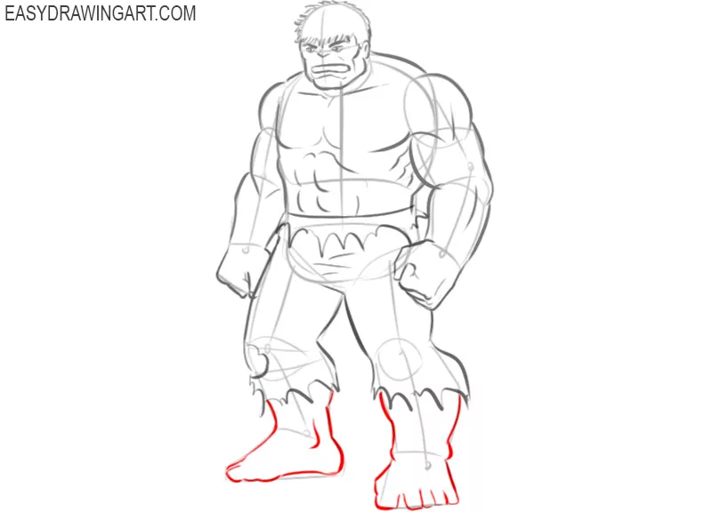 hulk drawing tutorial