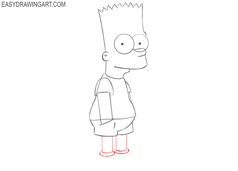 learn how to draw bart simpson