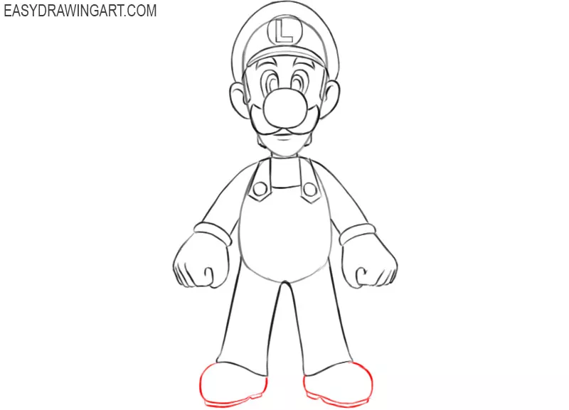 How to Draw Luigi - Easy Drawing Art