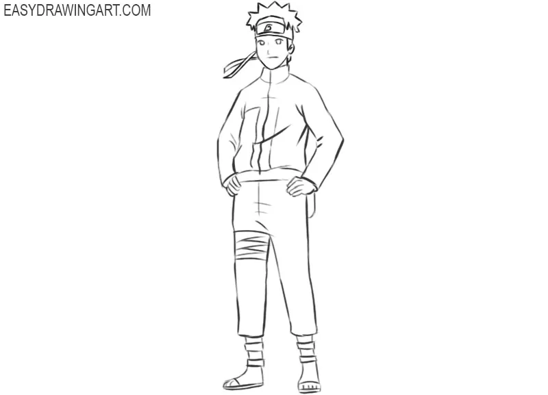 How to Draw Naruto Uzumaki with Easy Step by Step Drawing Instructions  Tutorial  How to Draw Step by Step Drawing Tutorials