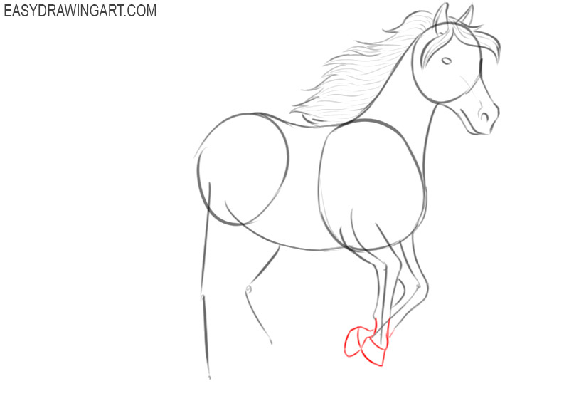 How to Draw a Running Horse - Easy Drawing Art