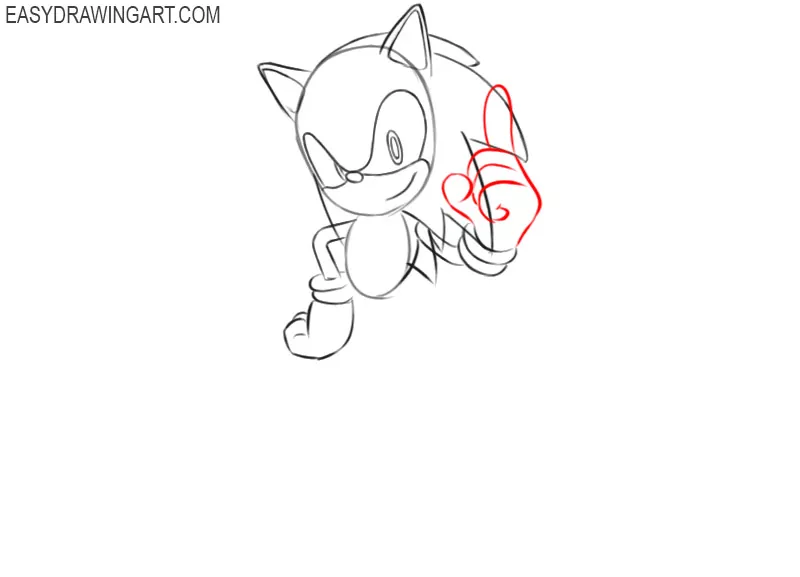 sonic the hedgehog drawing easy