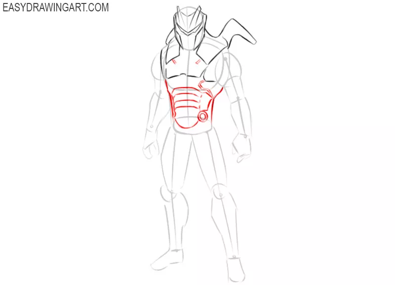 steps on how to draw omega