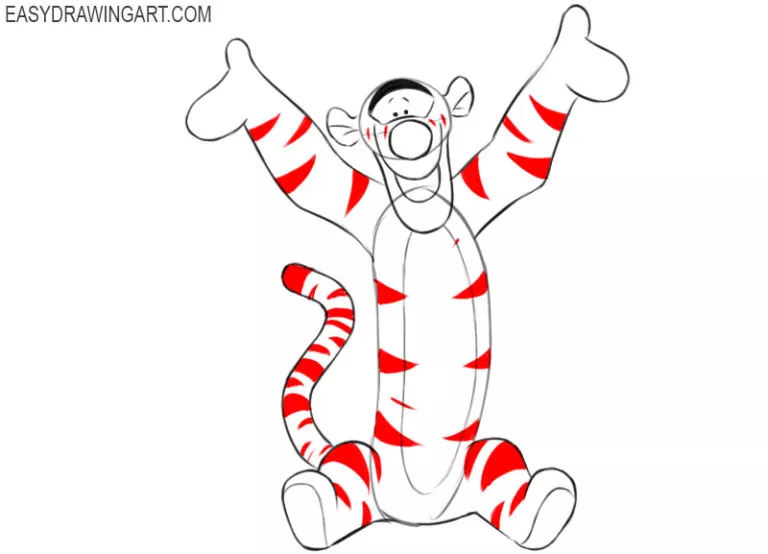 How to Draw Tigger Easy Drawing Art