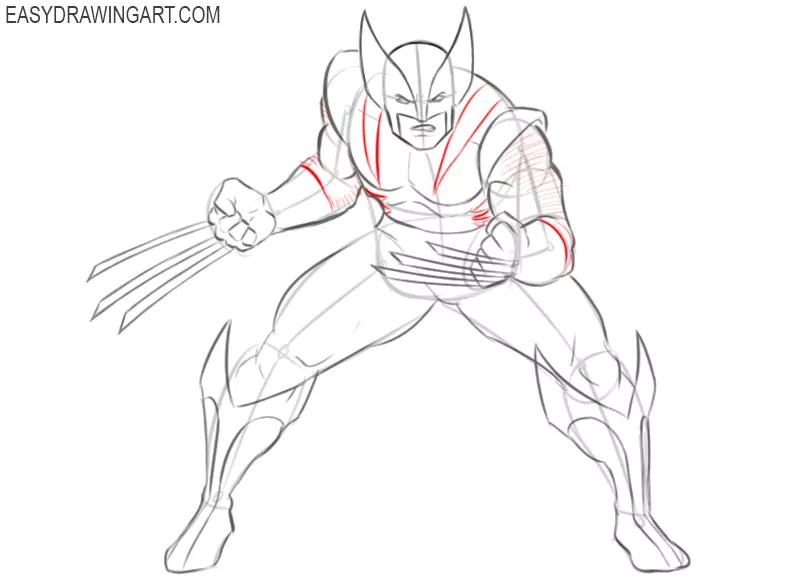 Learn How to Draw an Angry Wolverine Wolverine Step by Step  Drawing  Tutorials