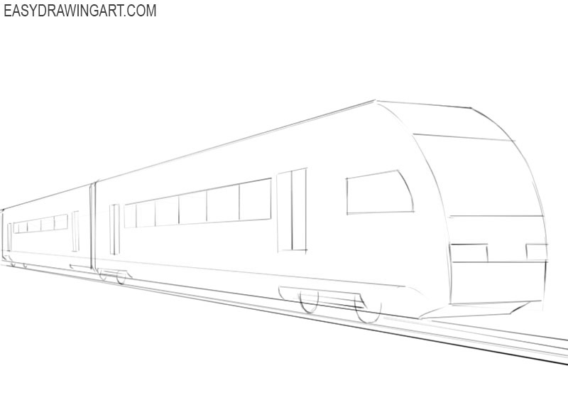 How to draw a train easy