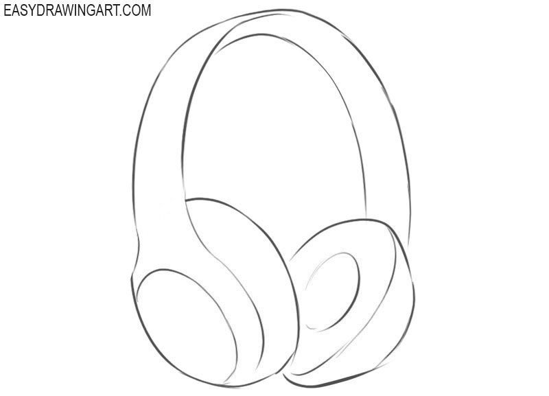 How To Draw Headphones Easy Drawing Art