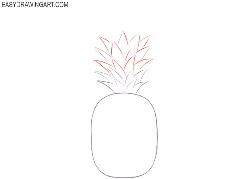 How to draw pineapples