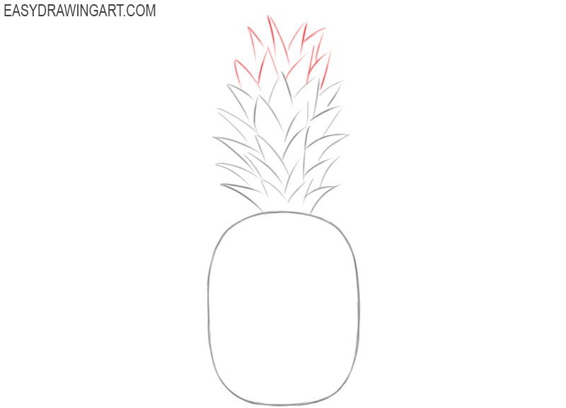 How to sketch a pineapple
