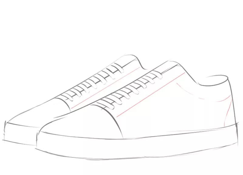 How to Draw a Sneakers - Easy Drawing Art