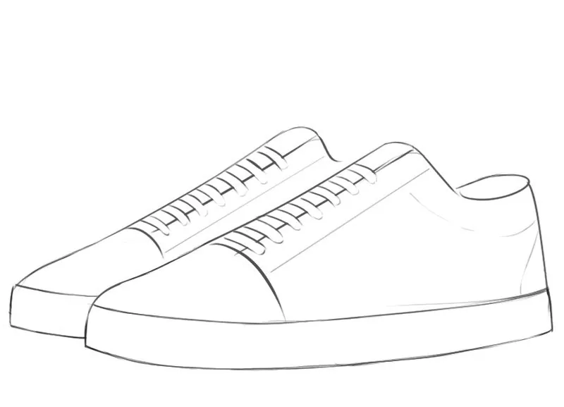 Sneakers drawing tutorial