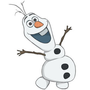 How to draw Olaf