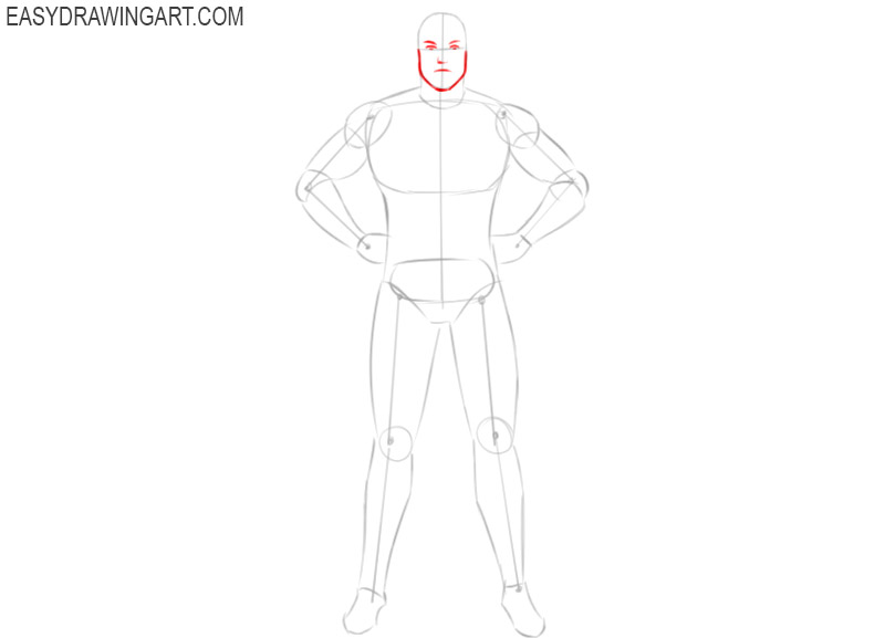 How to draw a Superhero