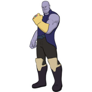 how to draw thanos