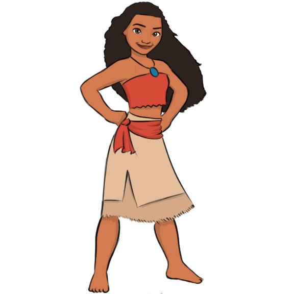 How To Draw Moana Easy Drawing Art