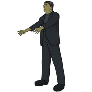How to draw Frankenstein