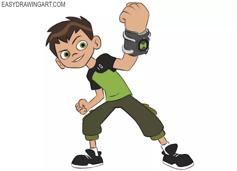 How to draw Ben 10