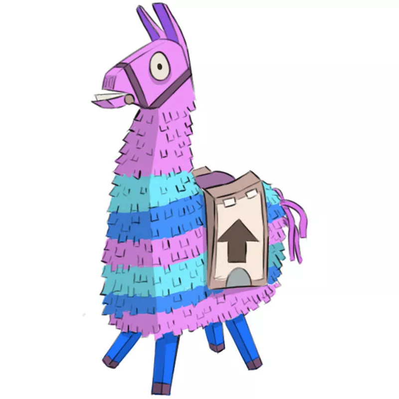 How To Draw Llama From Fortnite Easy Cartoon Drawings Easy Drawings ...