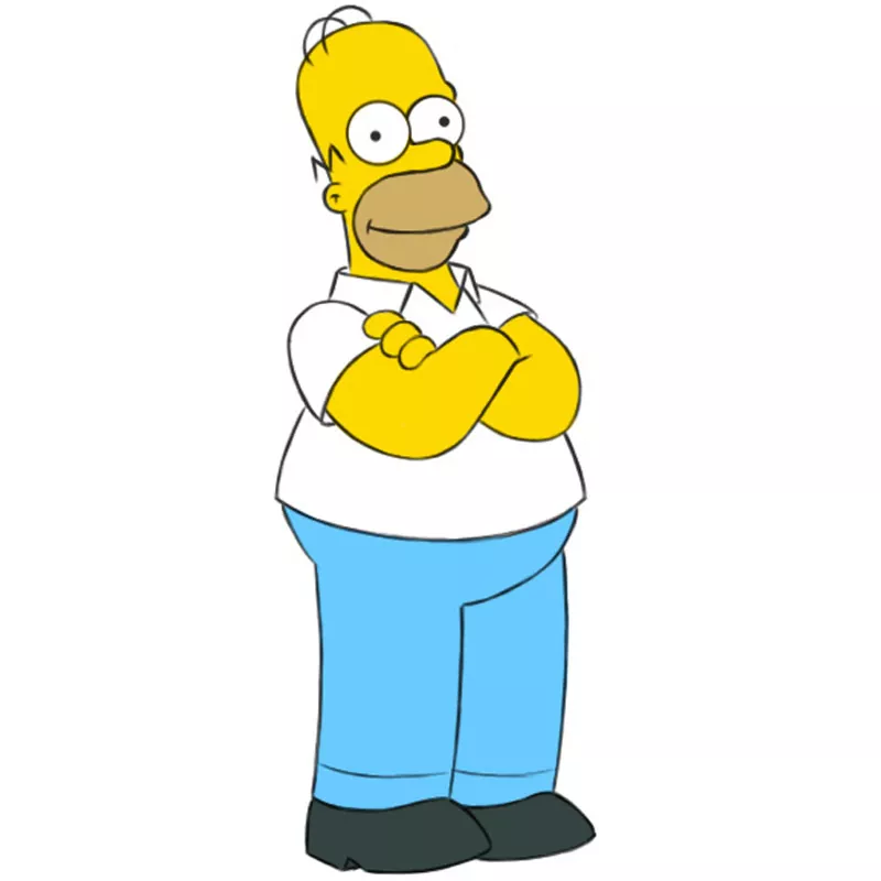 How to Draw Homer Simpson - Easy Drawing Art