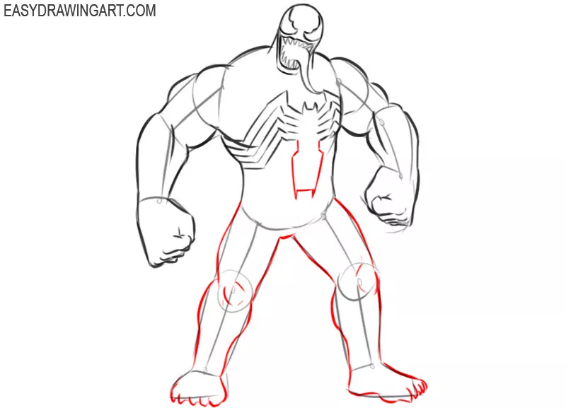 Venom drawing tutorial