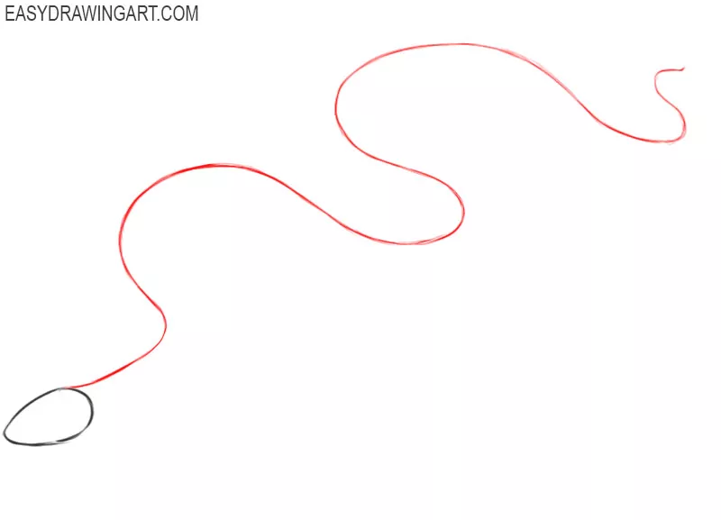 how to draw a snake step by step easy