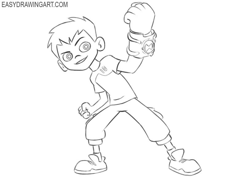 Ben 10 drawing tutorial