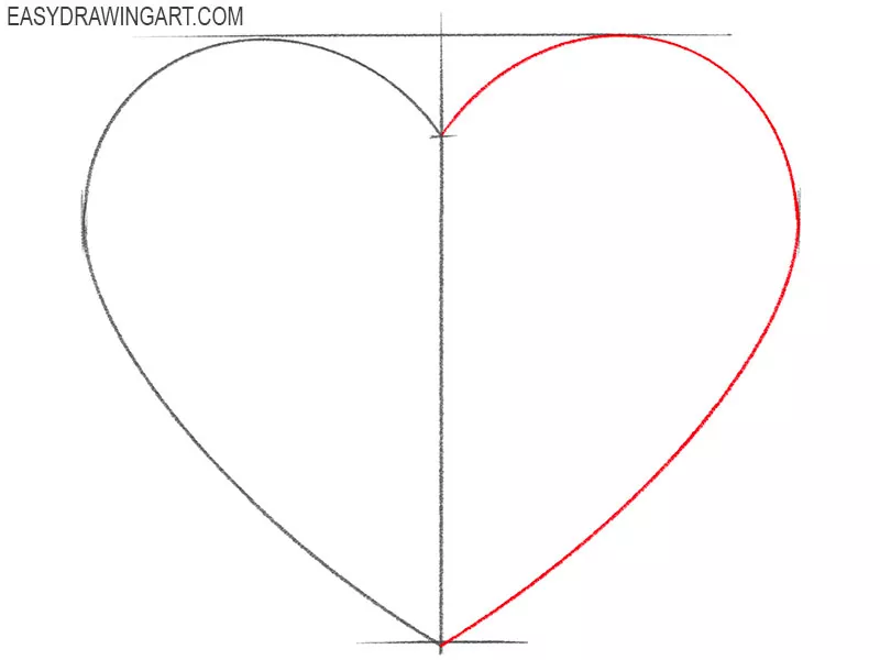 valentine heart drawing lesson