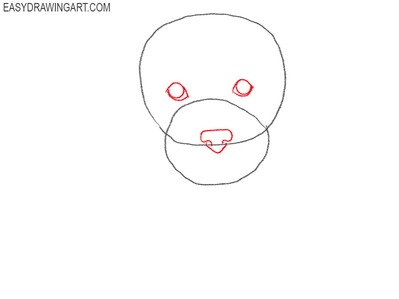how to draw a valentine dog step by step