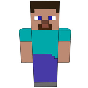 how-to-draw-steve-from-minecraft-easy1