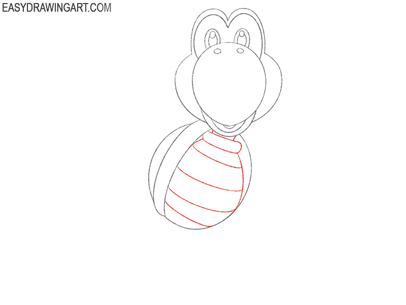 how to draw koopa troopa by step by step