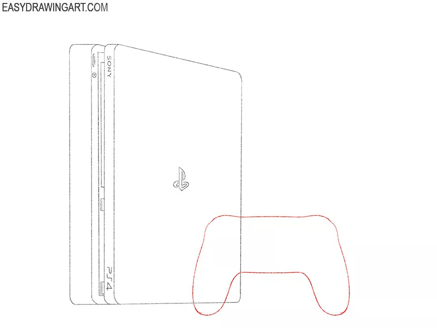 how to draw ps4 simple