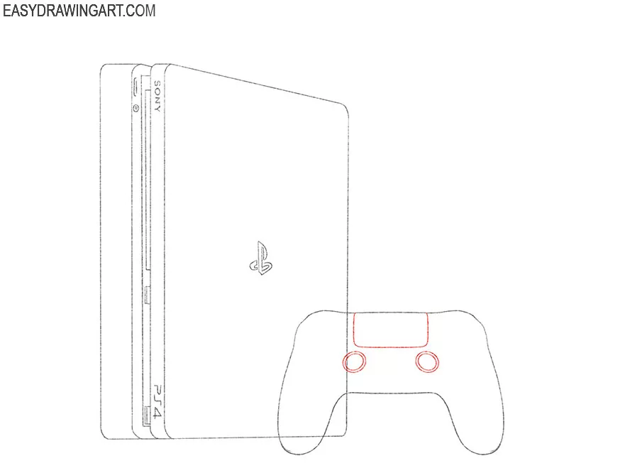 How to Draw PS4 Easy Drawing Art