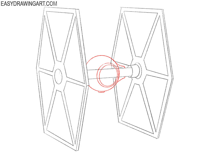 tie fighter drawing guide